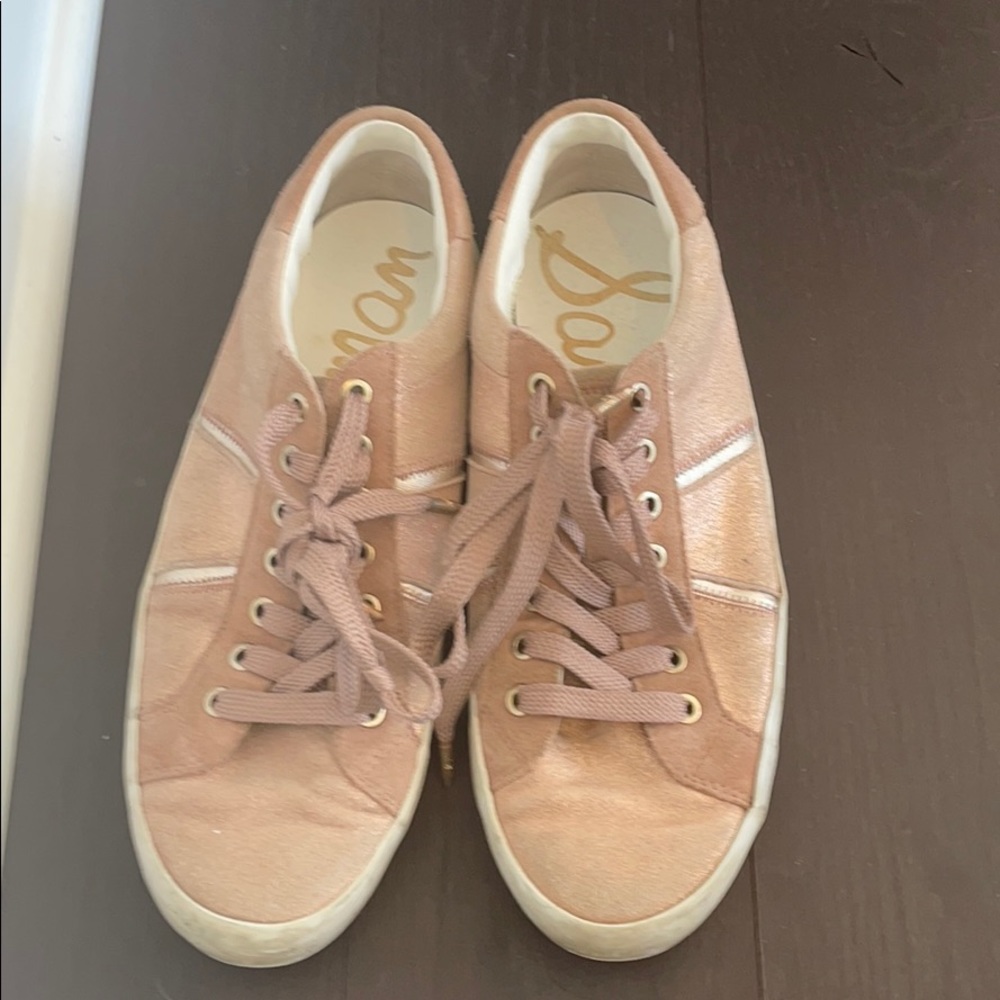 pink sneakers